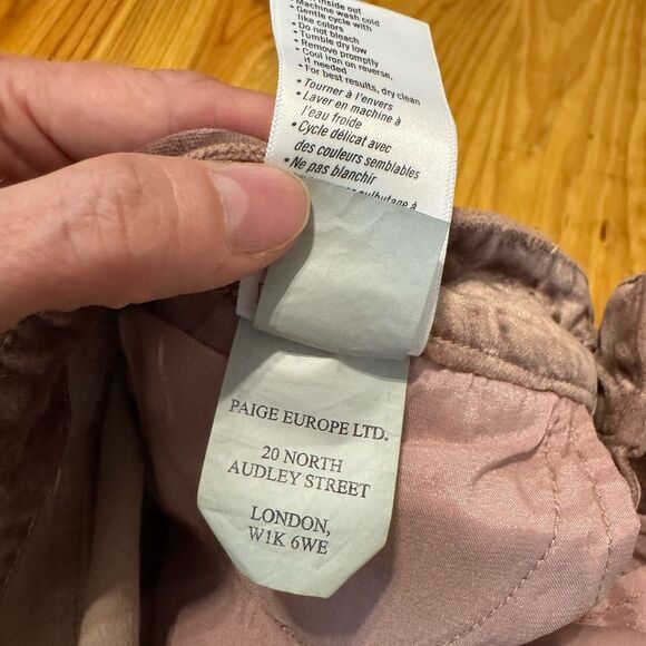 Paige Womens Cindy Straight in Warm Suede Velvet 28 Grunge Boho $219 - Picture 12 of 14